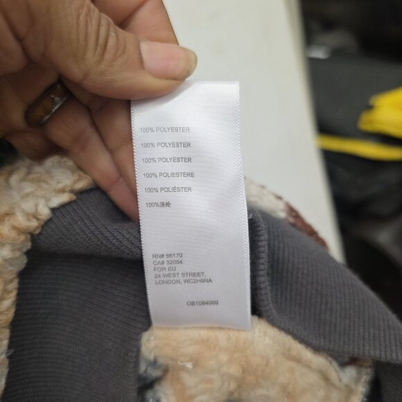 Urban Outfitters Cozy Sherpa Fair Isle Crew Neck Sweatshirt Men’s Size Medium - Picture 6 of 9